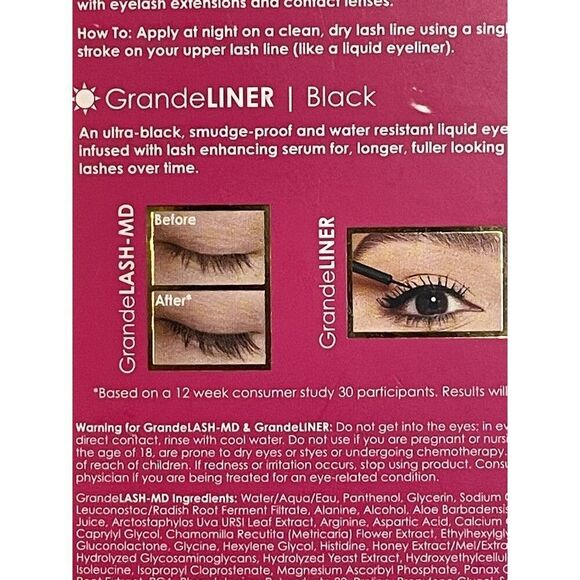 Grande Cosmetics Mini Magic Lash Serum, Brow Serum & Lip Plumper Set NIB - Picture 3 of 9